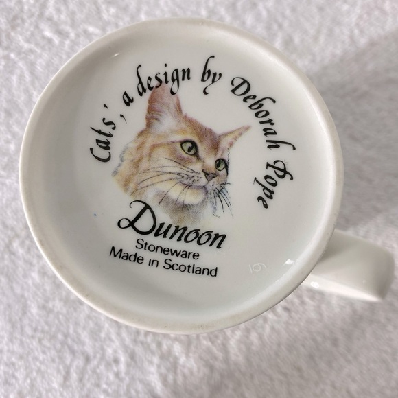 Vintage Dunoon Stoneware Cats’ By Deborah Pope Mug Coffee Cup - Picture 2 of 11